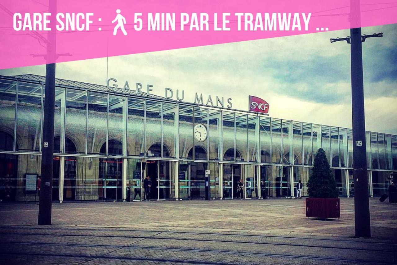Tramway 11 Jaures Cosy Proche Gare Apartment Le Mans Exterior foto